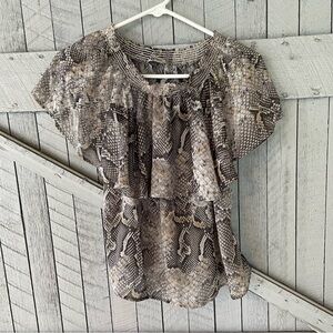 Show Me Your Mumu Snake Print Top size S